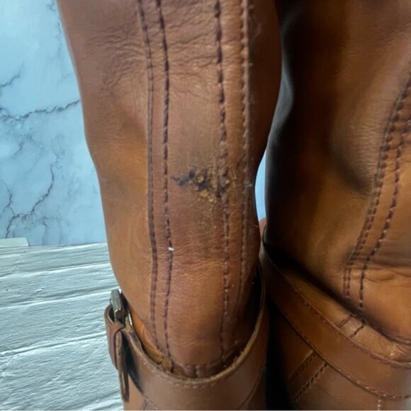 Maxgreat Whiskey Leather Knee High Riding Boots - Picture 5 of 16